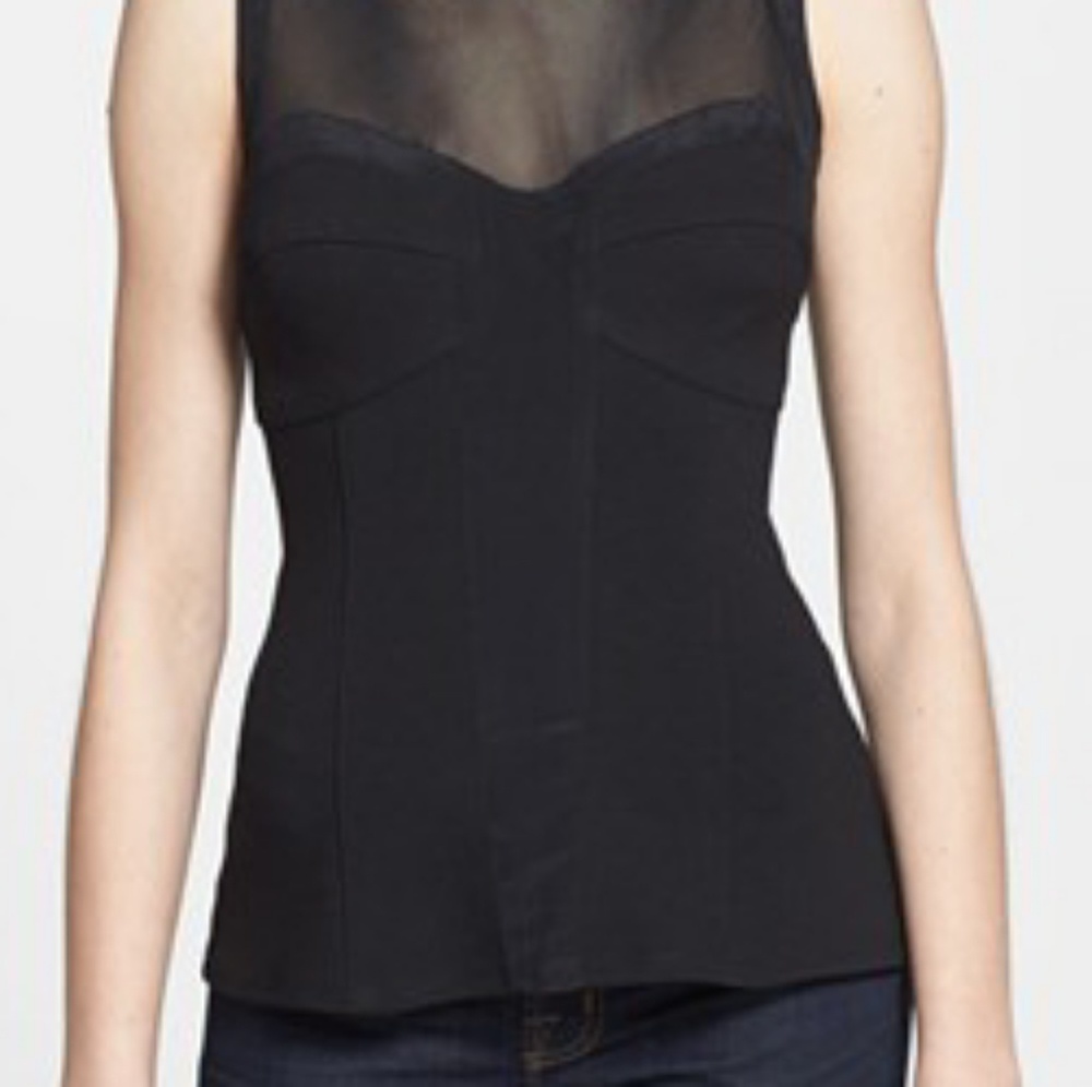 Search for Sanity Nord Mesh Yoke Paneled Top